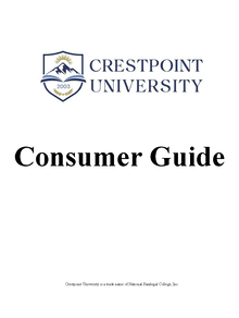 Crestpoint University Consumer Guide