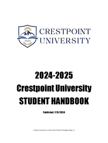 Crestpoint University Student Handbook